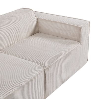 Streamdale 78" Corduroy Fabric Sectional Sofa