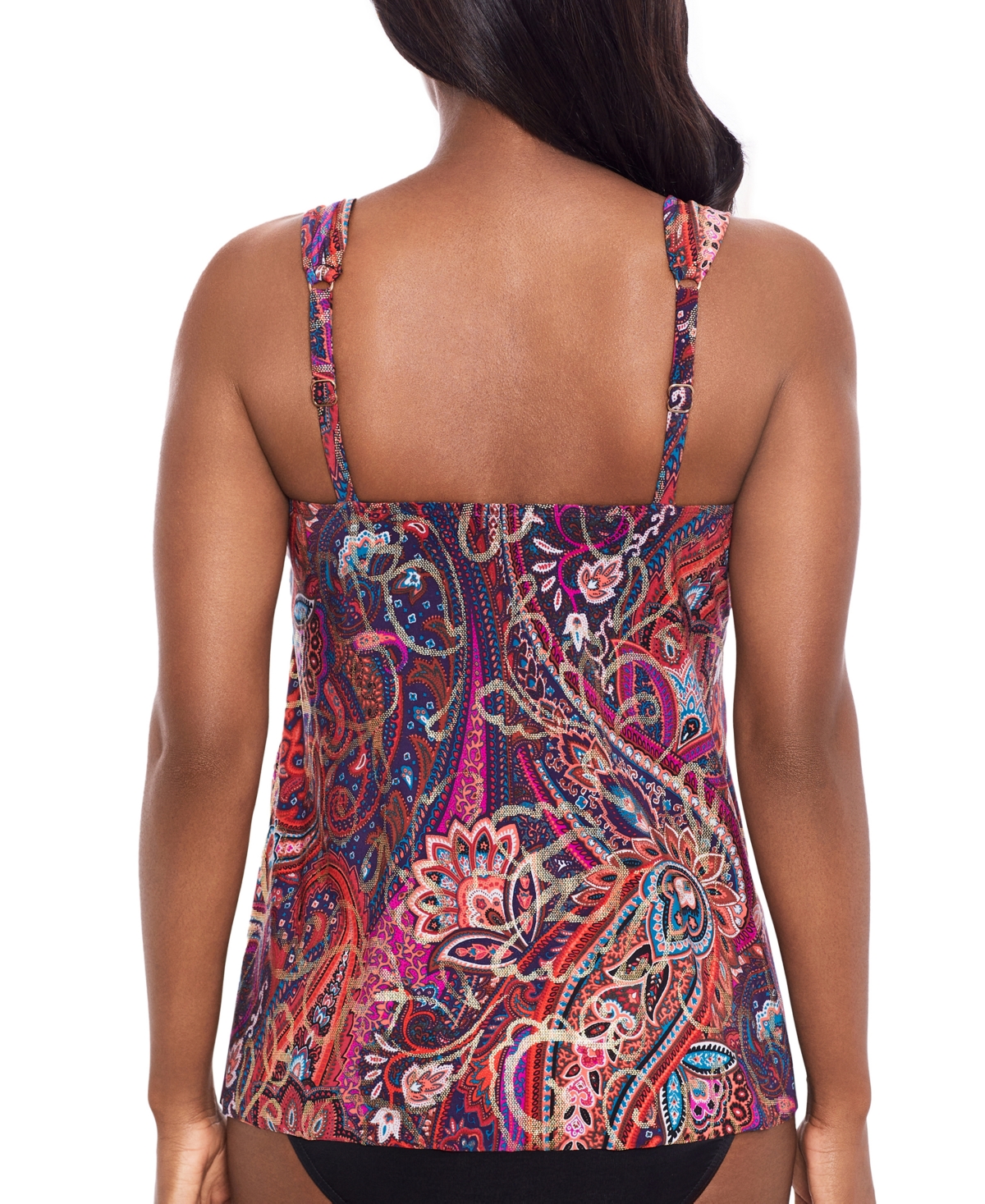 MIRACLESUIT WOMEN'S DYNASTY DAZZLE UNDERWIRED TANKINI TOP 