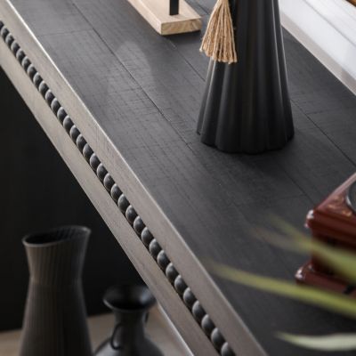 Wood Console Table/Desk with Beads