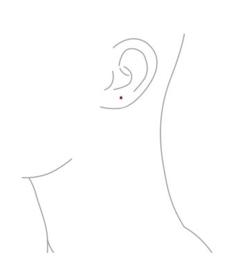 Minimalist Tiny 0.25CTW CZ Cubic Zirconia Solitaire Cartilage Stud Earrings Sterling Silver Screwback Posts