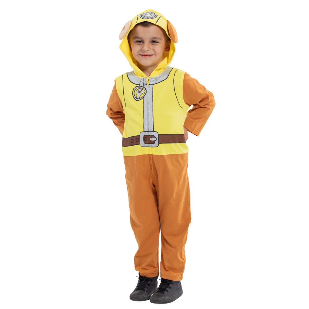 Paw Patrol Toddler Boys Chase Marshall Skye ZumaZip Up Cosplay Coverall to - Rubble