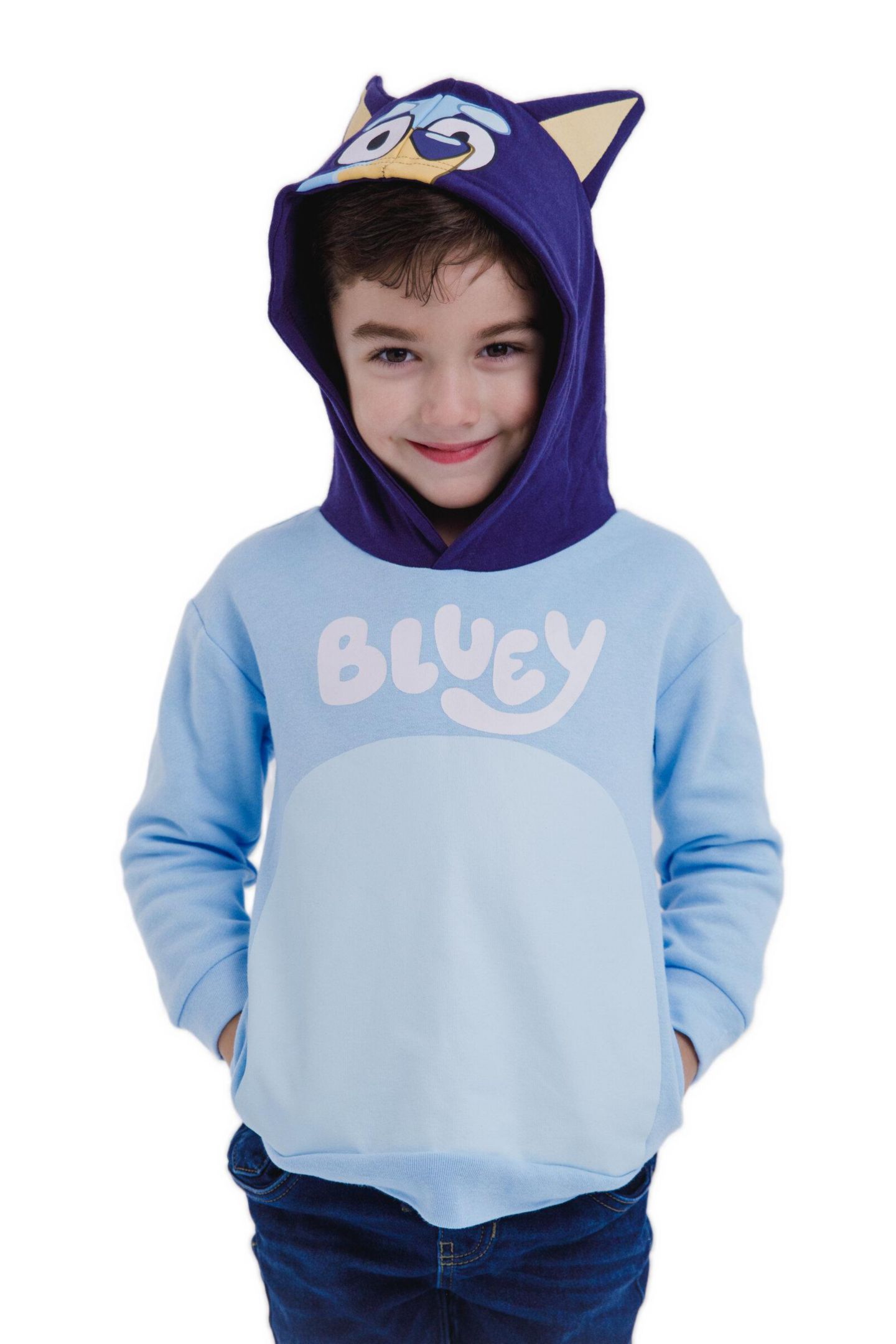Худи Bluey Toddler Boys Cosplay Fleece Hooded, цвет: Синий — фото 4