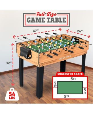 4-in-1 Multi-Function Game Table with Foosball, Pool, Hockey, and Ping Pong