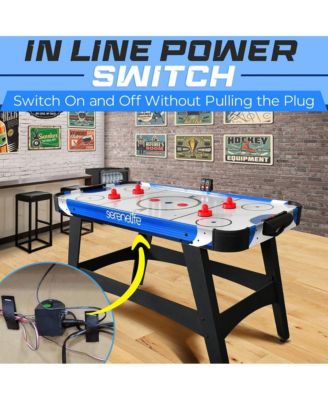 54" Air Hockey Table with Digital LED Scoreboard and 12V Fan Motor