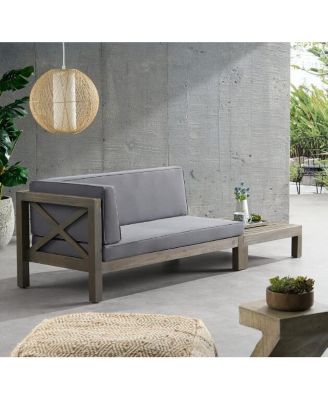 Brava X-Back Corner Bench-L With Coffee Table