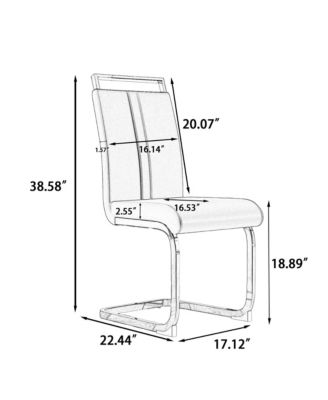 Modern Glass Dining Set with Gold Legs for 4