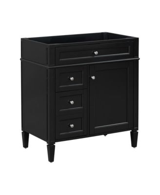 30" Bathroom Vanity without Top Sink, Modern Bathroom Storage Cabinet with 2 Drawers and a Tip-out Drawer (NOT INCLUDE BASIN)