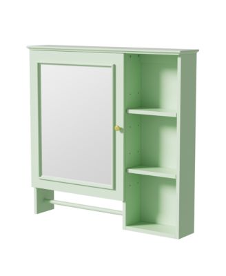 30-inch bathroom vanity with sink, modern elegant bathroom storage cabinet with 3 drawers and adjustable shelves, freestanding vanity set with mirror cabinet, single sink bathroom vanity