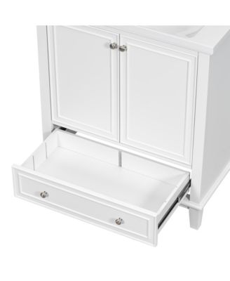30" Bathroom Vanity Combo Sink, Cabinet, Doors, Drawer