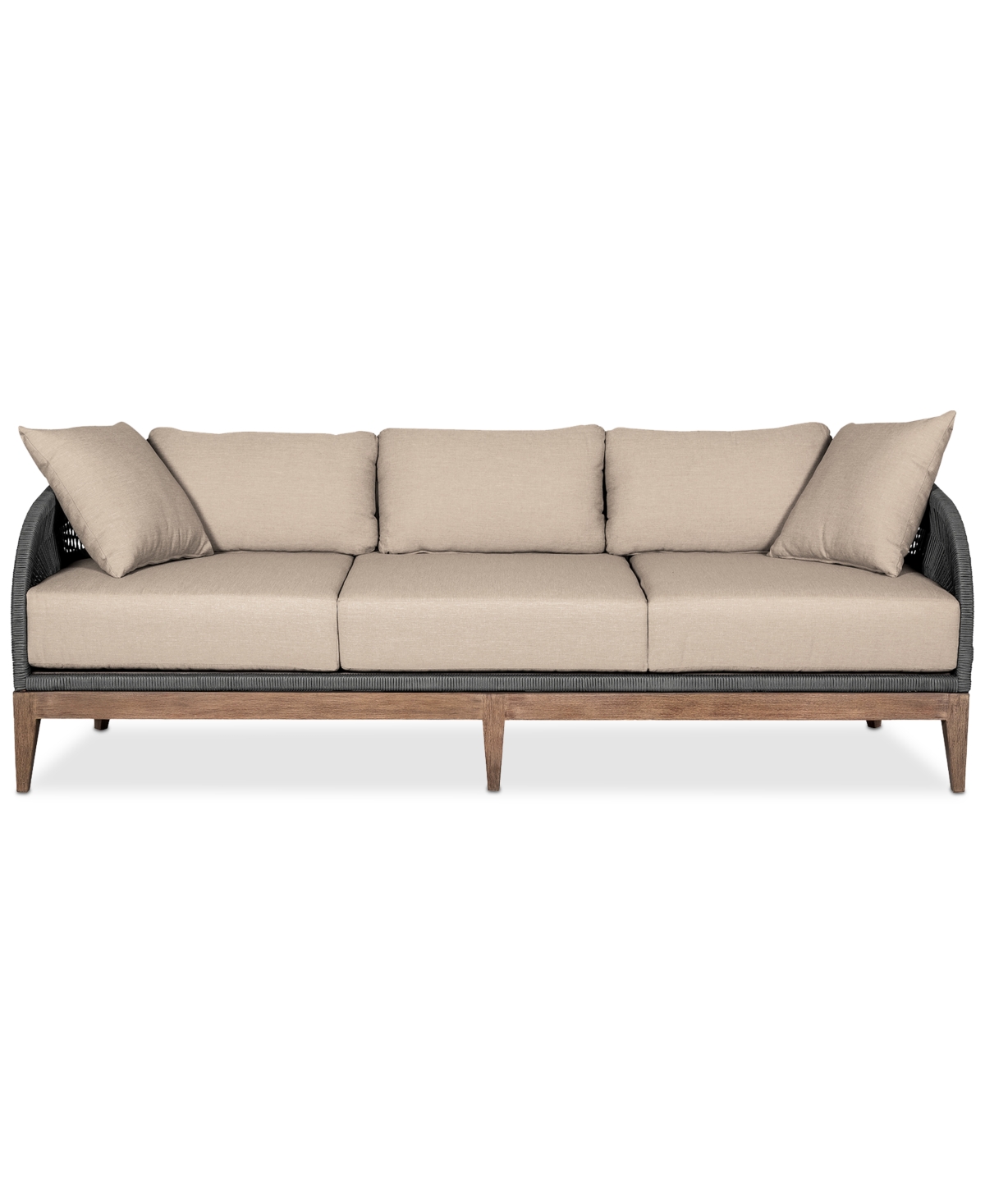 Macy's Orbit Outdoor Sofa In Brown