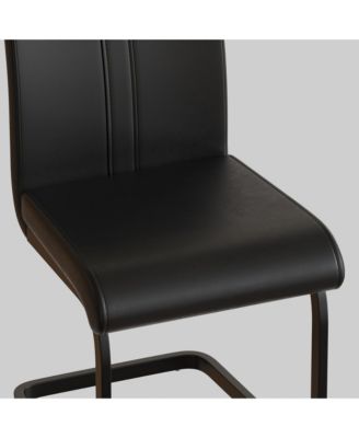 Streamdale Modern   Faux Leather Side Chairs (Set of 4)
