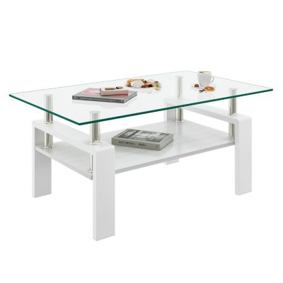 Modern Glass Rectangle Coffee Table