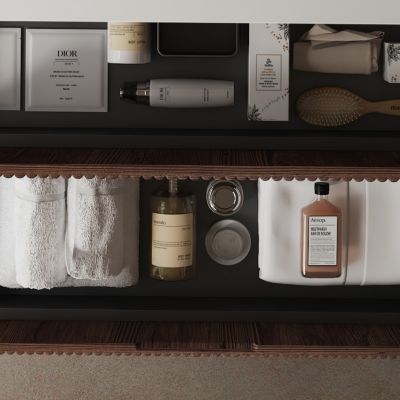 Modern Floating Plywood Vanity (30") with Ceramic Basin