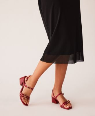 Women's Mackenzie Strappy Buckle Block Heel Dress Sandals