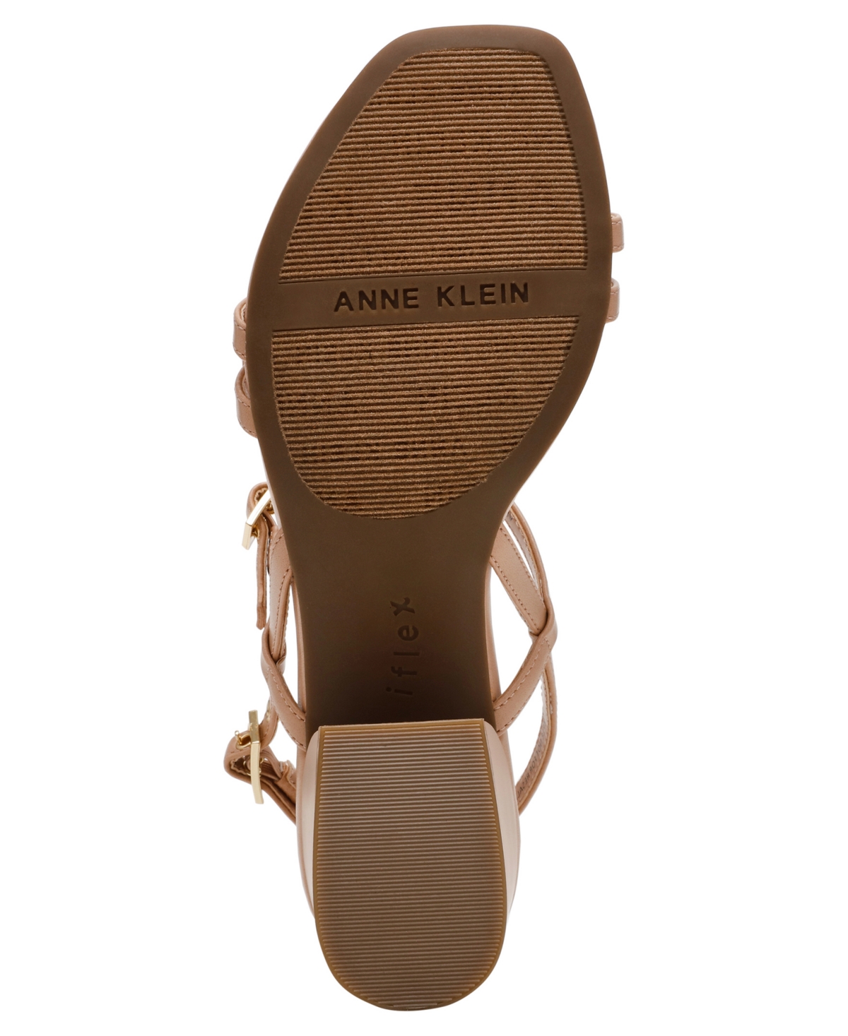Anne Klein Women's Mackenzie Strappy Buckle Block Heel Dress Sandals In Tan