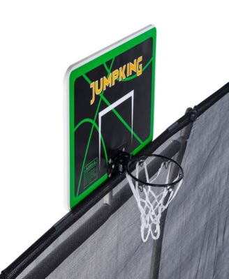 10' x 15' Rectangle Trampoline includes 2 Basketball Hoops with Breakaway Rim and Ladder