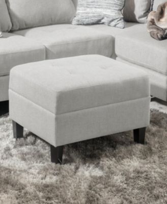 Plush Ottoman with Birch Legs: Comfort, Style, and Durability