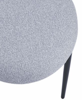 Modern Toothpick Dining Chairs with Curved Backs (Set of 2)