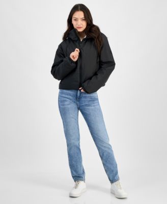 Women's Lohja Padded Hooded Short Rain Coat