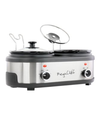 Dual 1.5 Quart Crock Buffet Slow Cooker