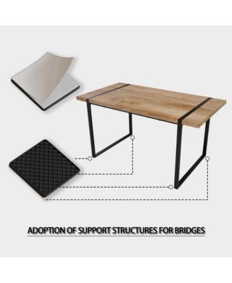 59" Industrial-Style 6-Piece Dining Set