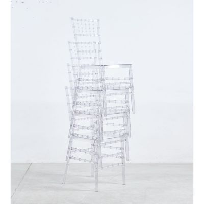 Streamdale welding chair, dining chair, set of 4,plastic seat