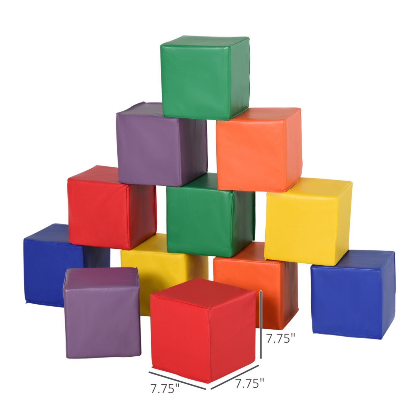 Детские конструкторы Streamdale Furniture Soft Foam Building Blocks, 12-Piece, Ages 0+, цвет: Разноцветный — фото 5