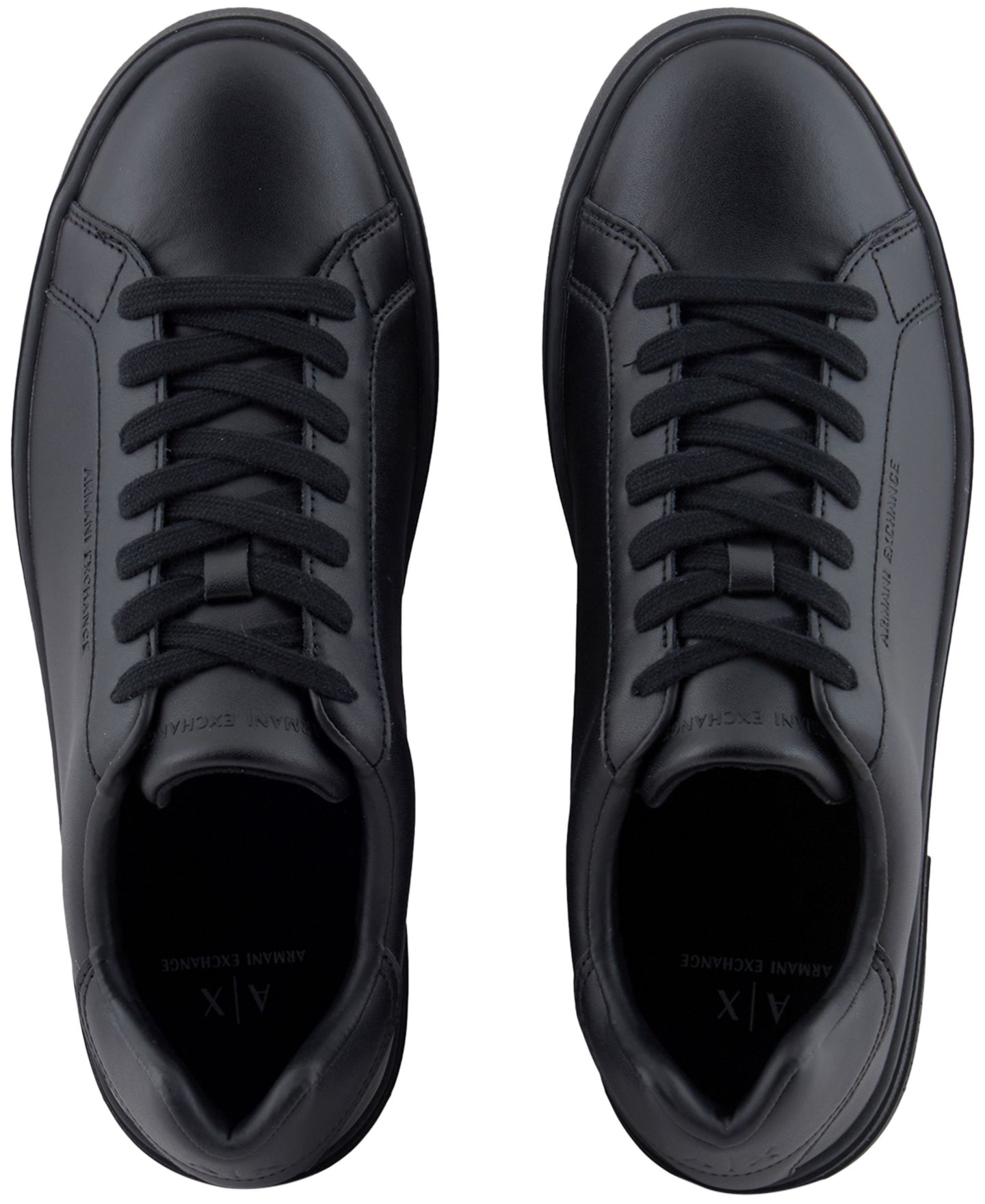 Мужские кроссовки A|X Armani Exchange London Lace-Up Leather, цвет: Чёрный — фото 4