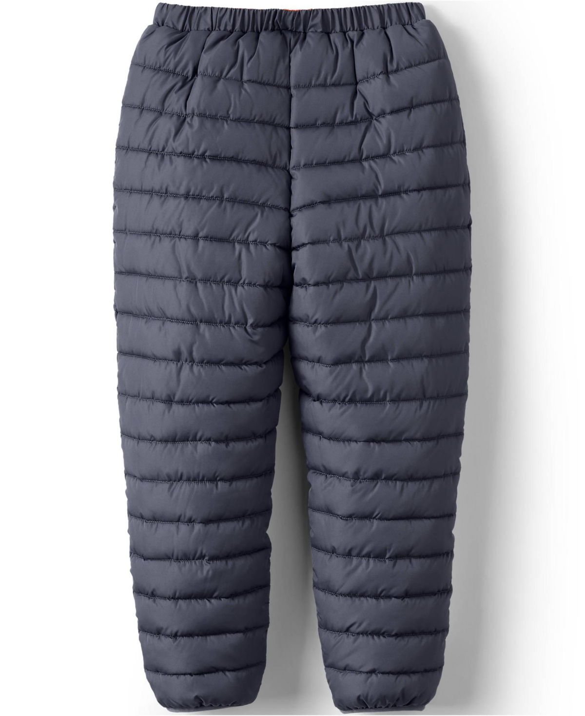 Lands' End Boys Reversible Fleece Puffer Pants -vivid orange