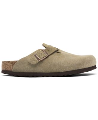 Women's Boston Soft Footbed Suede Leather Clogs from Finish Line