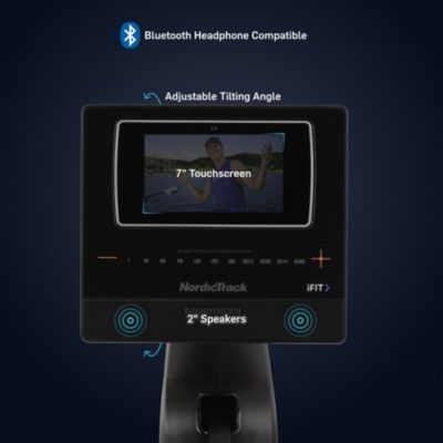 RW600 iFIT-enabled Rower with 7 inch Pivoting Touchscreen and SpaceSaver Design