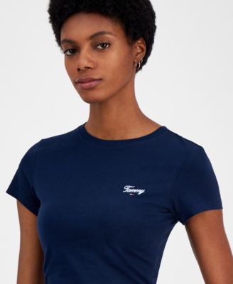 Tommy Jeans Women's Tommy Script Logo T-Shirt