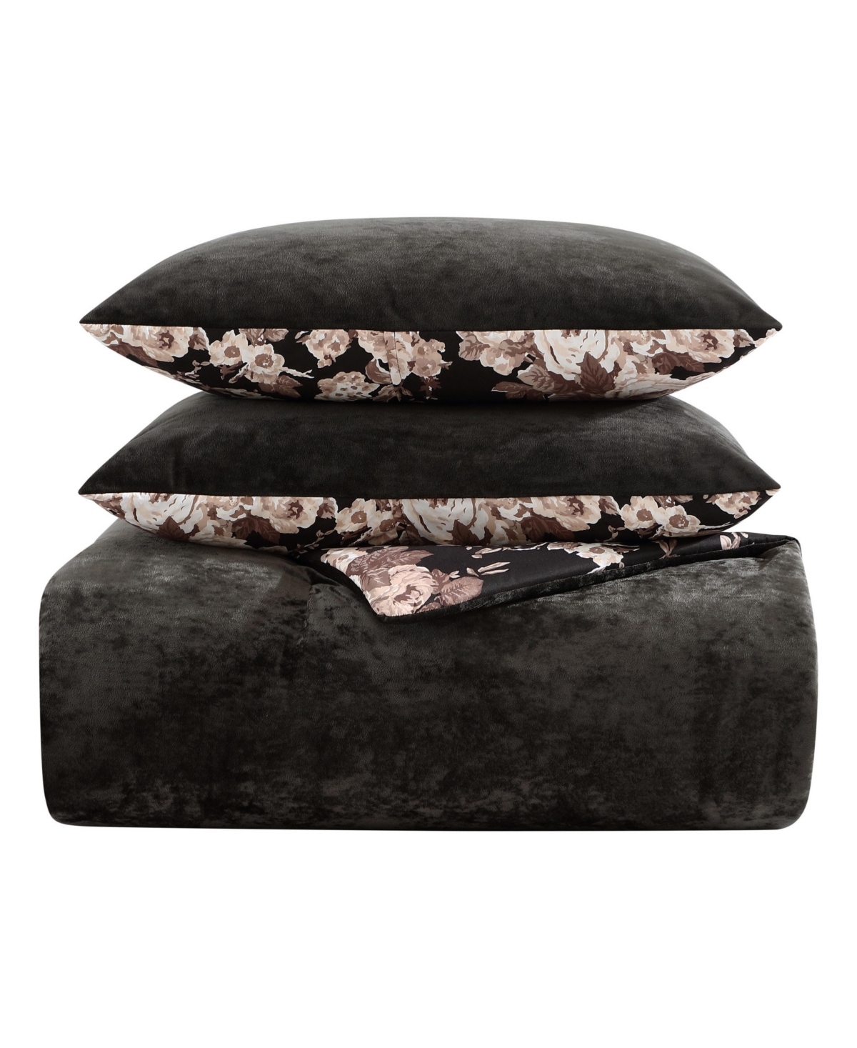 Betsey Johnson Solid Velvet -Pc. Duvet Cover Set