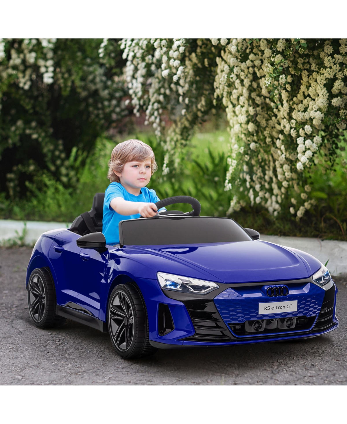 Streamdale Furniture Kids Ride on Car, 12V Licensed Audi Rs E-tron Gt 3.1 Mph Electric Car for Kids, Ride-on Toy for Boys and Girls with Remote Contro