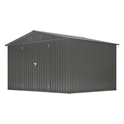 Streamdale Outdoor Metal Shed with Lockable Doors (10x8 FT