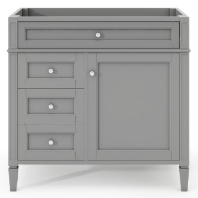 Modern 36'' Bathroom Vanity Cabinet with 3 Drawers, Adjustable Shelf, and Tip-Out Drawer