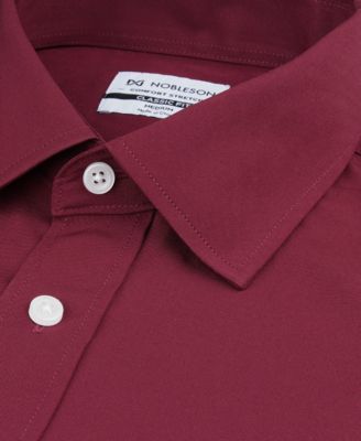 Men Classic-Fit Solid Color Dress Shirt