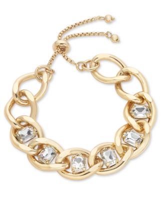 I.N.C. International Concepts - Crystal Large Link Slider Bracelet