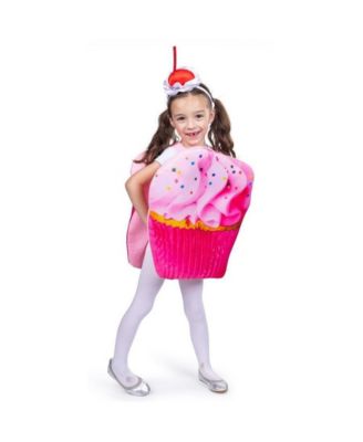 Kids Pink Cupcake Tunic & Headband Costume Set