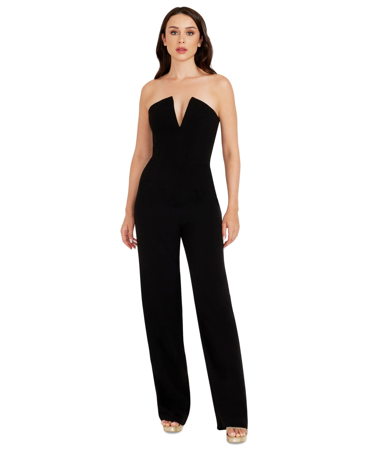Women's Fernanda Strapless Jumpsuit - Black