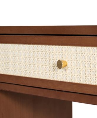  Bohemian Vanity Set with Charging Station, Stool, & 3 Storage Drawers