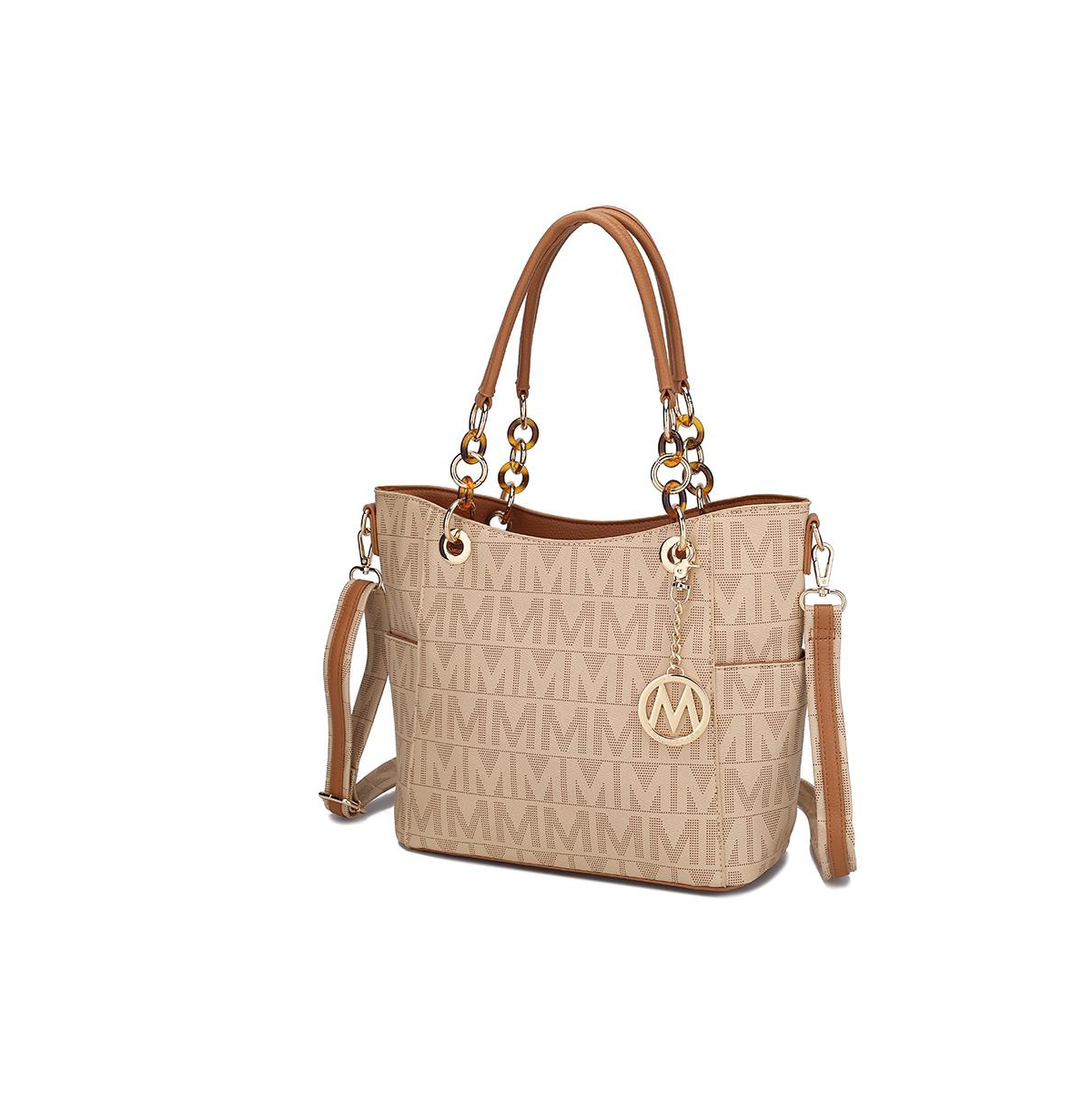 Mkf Collection Kissaten Milan “M” Signature Modern Handbag Tote by Mia K