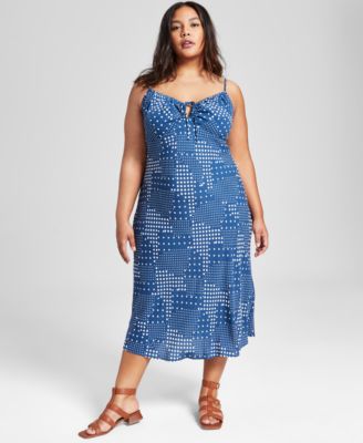 Macy's polka dot dress hotsell