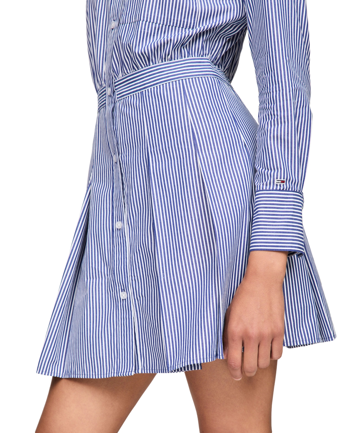 Tommy Jeans Women's Striped Poplin Shirtdress -WHITE STRIPE