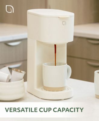 Compact Single Serve Coffee Maker - Compatible with K-Cup Pods Ground Coffee