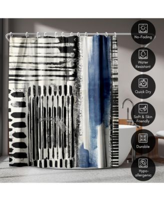 Abstract Shower Curtain No Borders Shower Curtain by PI Creative Art