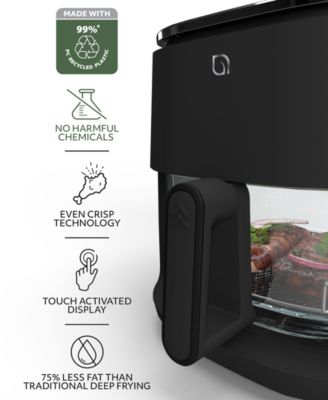 5QT Digital Glass Air Fryer - Self-Cleaning, Digital Touch Screen, Healthier Frying, Watch Your Food Cook