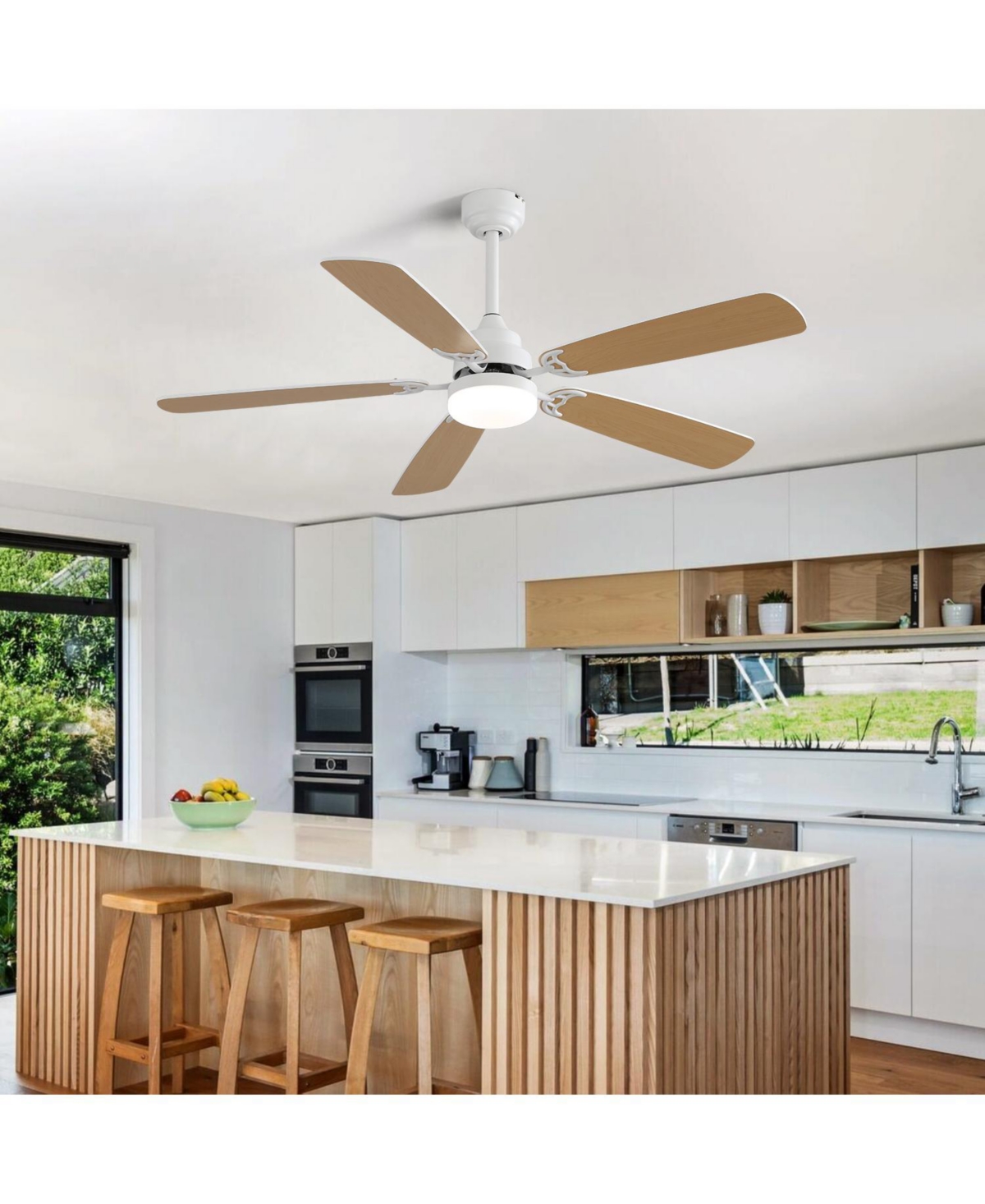 Sofucor Ceiling Fans with Lights and Remote Low Profile Ceiling Fan