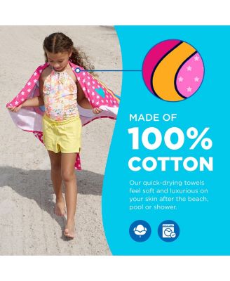 Printed Beach Towel Set - Oversized Beach Towel for Kids - Quick-Dry & Soft Cotton Towel with Printed Design - Luxury Towel for Swimming - 30" x 60", Magical Unicorn (2 Pack)