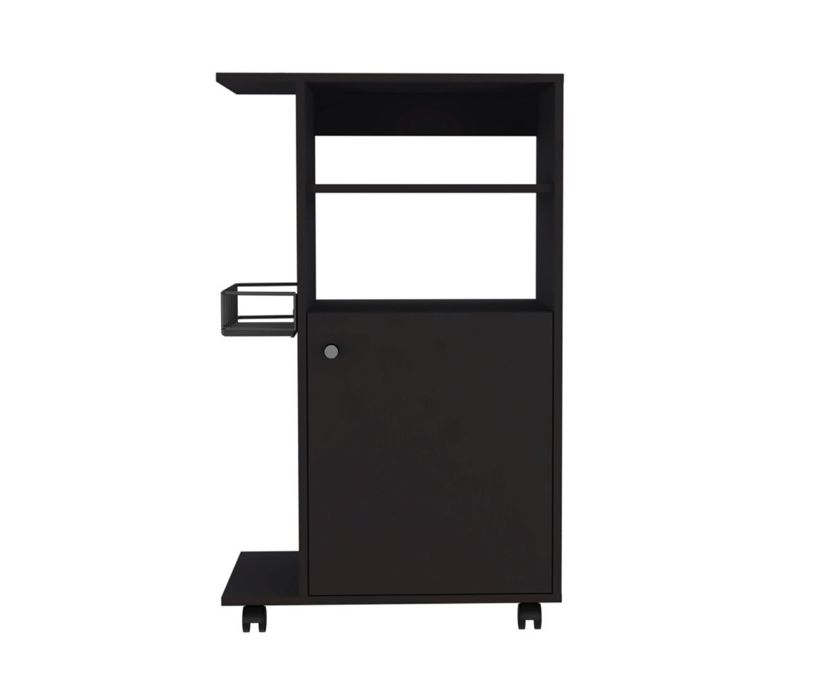Depot E-Shop Opal Kitchen Cart, Single Door Cabinet, Four Casters